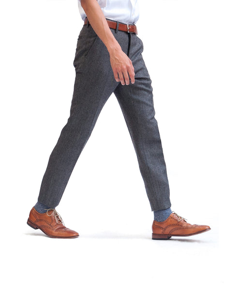 Grey Herringbone Dress Pants | Skinny Athletic Fit | brooklyn-wolf-dev Grey Herringbone Dress Pants | Skinny Athletic Fit | brooklyn-wolf-dev